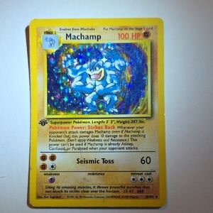 Machamp Pokémon Card 1999 FIRST EDITION